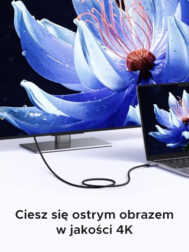 Kabel UGREEN USB C, kabel do transmisji danych, kabel ładujący USB-C 240 W, kabel do szybkiego ładowania z rozdzielczością 4K, kompatybilny z urządzeniami iPhone 17/MacBook Pro/iPadem (10 Gb/s, 2 m)