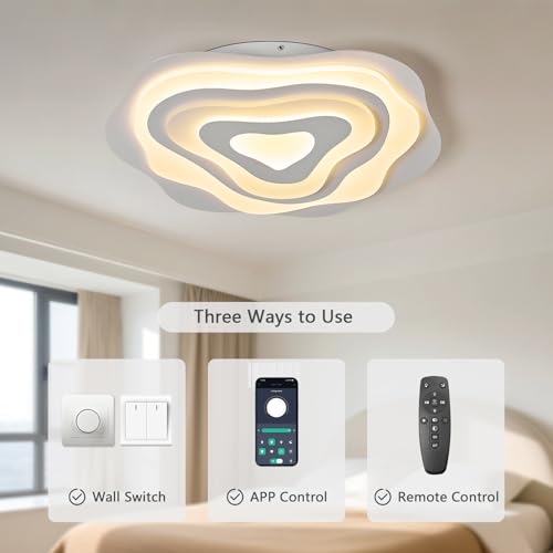 Plafonnier LED salon pour stopper la fatigue visuelle avec éclairage réglable - 3