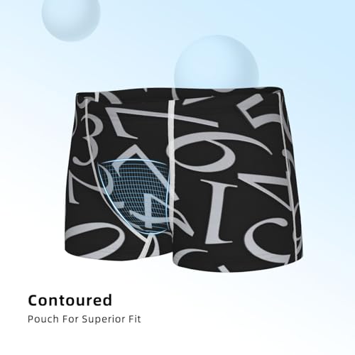 Boys' Cotton Boxer Brief Soft Underwear-Numbers4