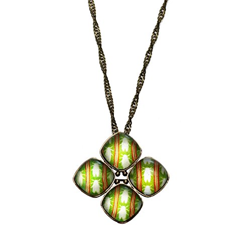 Tamarusan Brooch Necklace Cicada Green Resin 2Way Handmade #TOP10