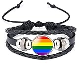 ♣【Material】 Das Regenbogen-Silikonarmband ist aus hochwertigem PP+Silikon hergestellt, ungiftig, harmlos und umweltfreundlich. Achten Sie auf Ihre Haut, sicher zu bedienen, langlebig, angenehm zu tragen, kann wiederholt gewaschen und für eine lange Zeit verwendet werden. Das Armband ist wasserdicht, waschbar und verblasst nicht. Man kann es auch unter der Dusche abnehmen. Gay Armband hat eine gute Elastizität und ist nicht leicht zu brechen.
