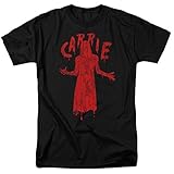 Carrie Silhouette Officially Licensed Adult T-Shirt Black