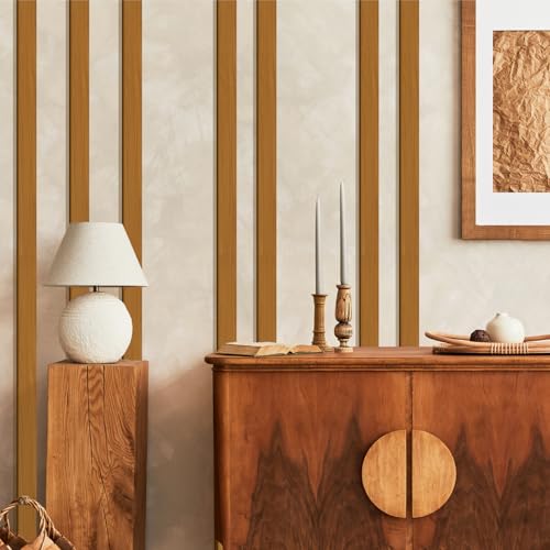 14 Pcs Large Rustic Wooden Wall Decor Striped Art Decoration