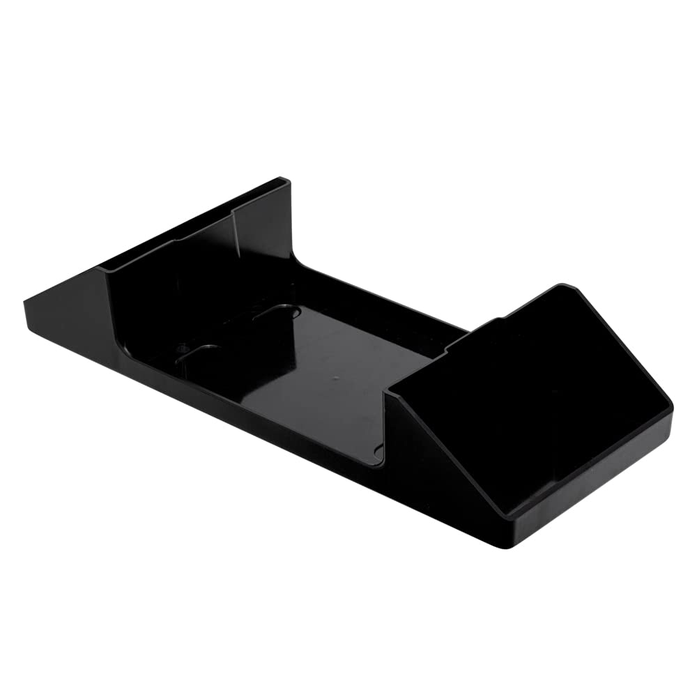 Restaurantware Organizador de condimentos de plástico negro/dispensador de servilletas interplegables, 7 x 6 1/2 pulgadas, 1 caja