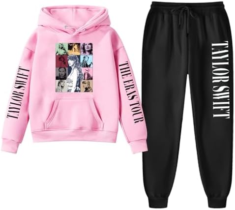 Sweatshirts Sets for Kids Girls 1989 Concert Outfit Teen Girls Novelty Tracksuit Sets Spring Sweatpants 2 Piece Sets
