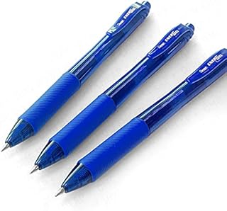 Pentel EnerGel BL107-P Gel-Ink Roller Ball Pens with Click Top, 0.35 mm - Pink (Pack of 12)