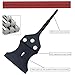 SDS Plus Floor Scraper 4 in. x 10 in. Wide Tile Flooring Adhesives Remover Black Painted,Thinset Removal Tool Chisel Bit with Spare Blades for Rotary Hammer Drill