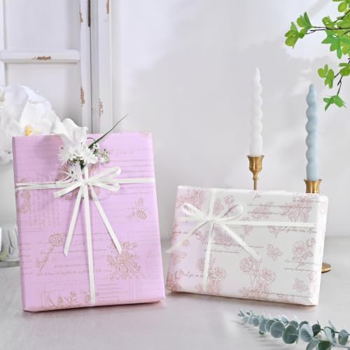 Image of Double Face Off White Satin Ribbon 1 /4 inch X 50 Yards Polyester Off White Ribbon for Gift Wrapping Very Suitable for Weddings Party Hair Bow Invitation Decorations and More
