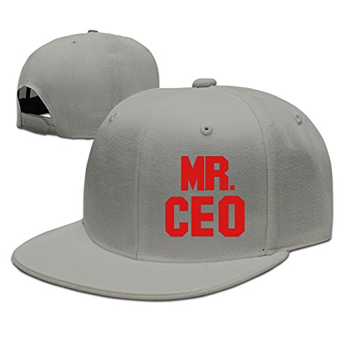 Custom Unisex Ash Adjustable Fashion MR. CEO Snapback Flat Hip-hop Hat One Size