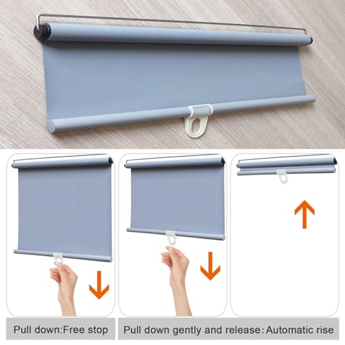 Store enrouleur automatique rétractable pour une pose sans perçage