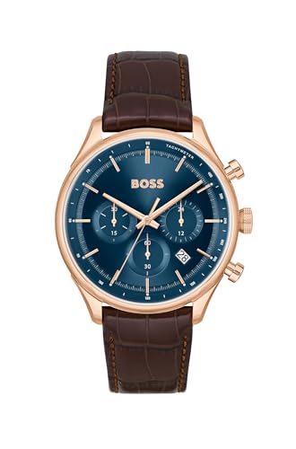 Image of BOSS Men's Quartz Chronograph Watch, Multi Dial, Innovative and Water Resistant up to 50 Meters 5ATM, Gift for Him