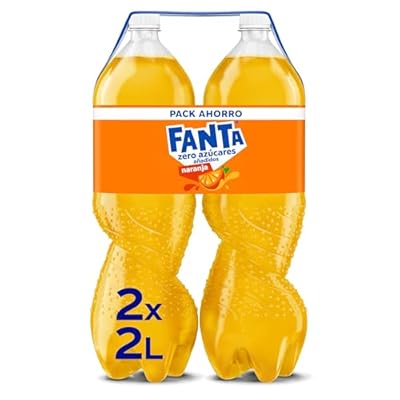 Fanta Naranja Zero Azúcares Añadidos Pack 2 Botellas de 2L