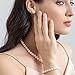 YONGMAN Freshwater Cultured Pearl Necklace Set Includes Stunning Bracelet and Stud Earrings Jewelry Set for Women Gift for Mother's Day, Anniversary, Birthday, Wedding