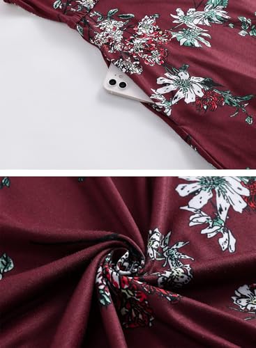 Image of BARASA Sundresses for Women Summer Sleeveless V Neck Spaghetti Strap A Line Wedding Guest Petite Dresses with Pockets D826