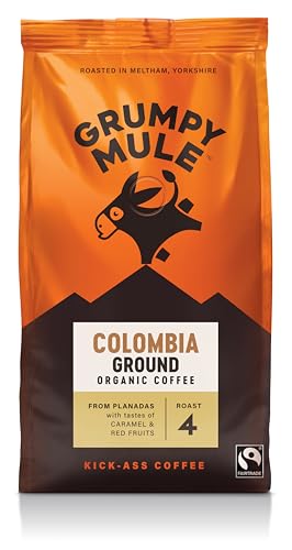 Grumpy Mule Colombia Planadas Organic Ground Coffee 200g