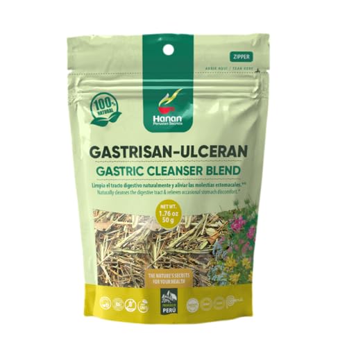 Hanan Peruvian Secrets Gastrisan-Ulceran Herbal Tea | 100% Natural Gastric Cleanser | 1.76oz / 50g...