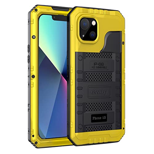 Coque antichoc iPhone 13 étanche jaune protection intégrale