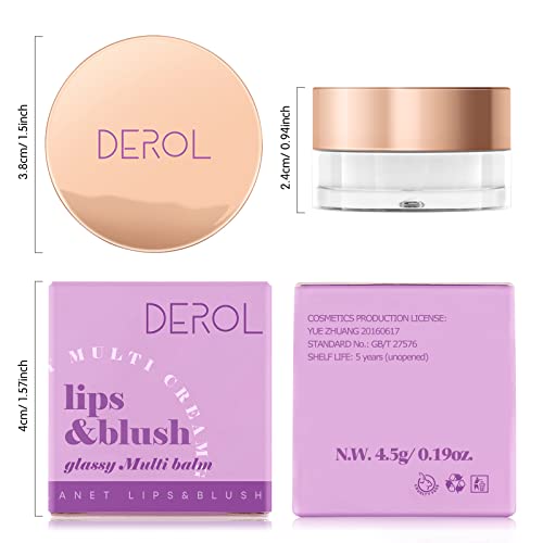 Lokfar 1Pcs Color Changing Clear Blush For Cheeks And Lips, Moisturizing Multi-Use Rouge Blush Gel, Magic Tinted Blusher Waterproof Transparent Cream Blush, Glossy Shiny Finish Blush Makeup - 0.19Oz/ 4G #TOP7