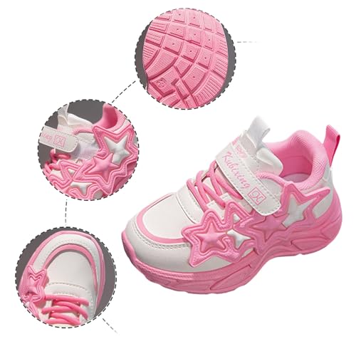 IWIHMIV Little Girls Sneakers Tennis Shoes Girls Sneakers for Toddler Boys Kids Tennis Running Athletic Shoes Non Slip Sneakers3