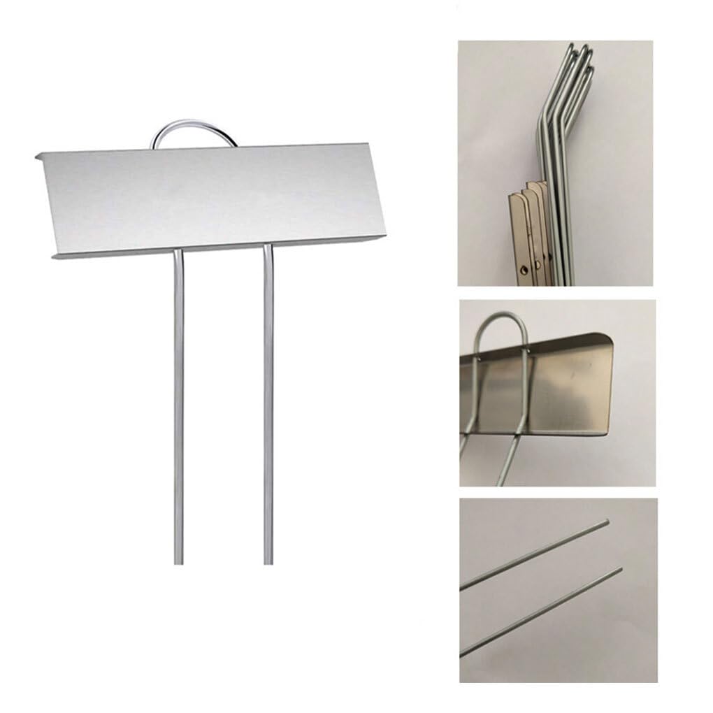 30 x Pflanzenmarker, breite Anwendung, wiederverwendbar, robust und langlebig, Metall Pflanzenschild, Edelstahl Gartenpflanzenmarker