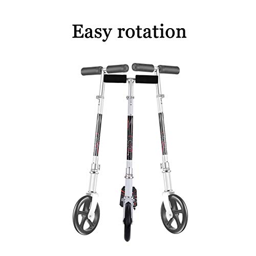 Scooter acrobatique pliable blanc gain de place transport facile