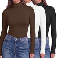 Ekouaer – Ekouaer Langarmshirt Damen Multipack Rollkragen Thermo Obert