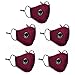 Produktbild Atemschutzmaske N95 Masken - Premium Atemmaske Staubmaske Mundschutz mit Zusätzlichem Filter Für Gartenarbeit, Reisen, Handwerker, Staub, Allergien, PM2.5, Verschmutzung, Pollen (Hot Pink | 5 Stück)