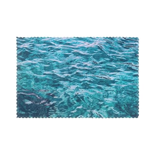 Sets de table mer en polyester pour protéger des taches et plats chauds