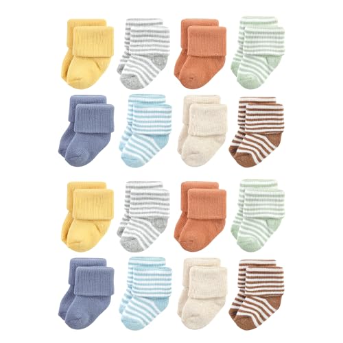 Image of Hudson Baby Unisex Baby Cotton Rich Baby Terry Socks 16-Pack