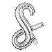 18 inch Silver Lowercase Happy Birthday Balloon Letter Ballon Wedding Balloon Birthday Party Decorations Kid Adult Name Baloon (18 inch Silver s)