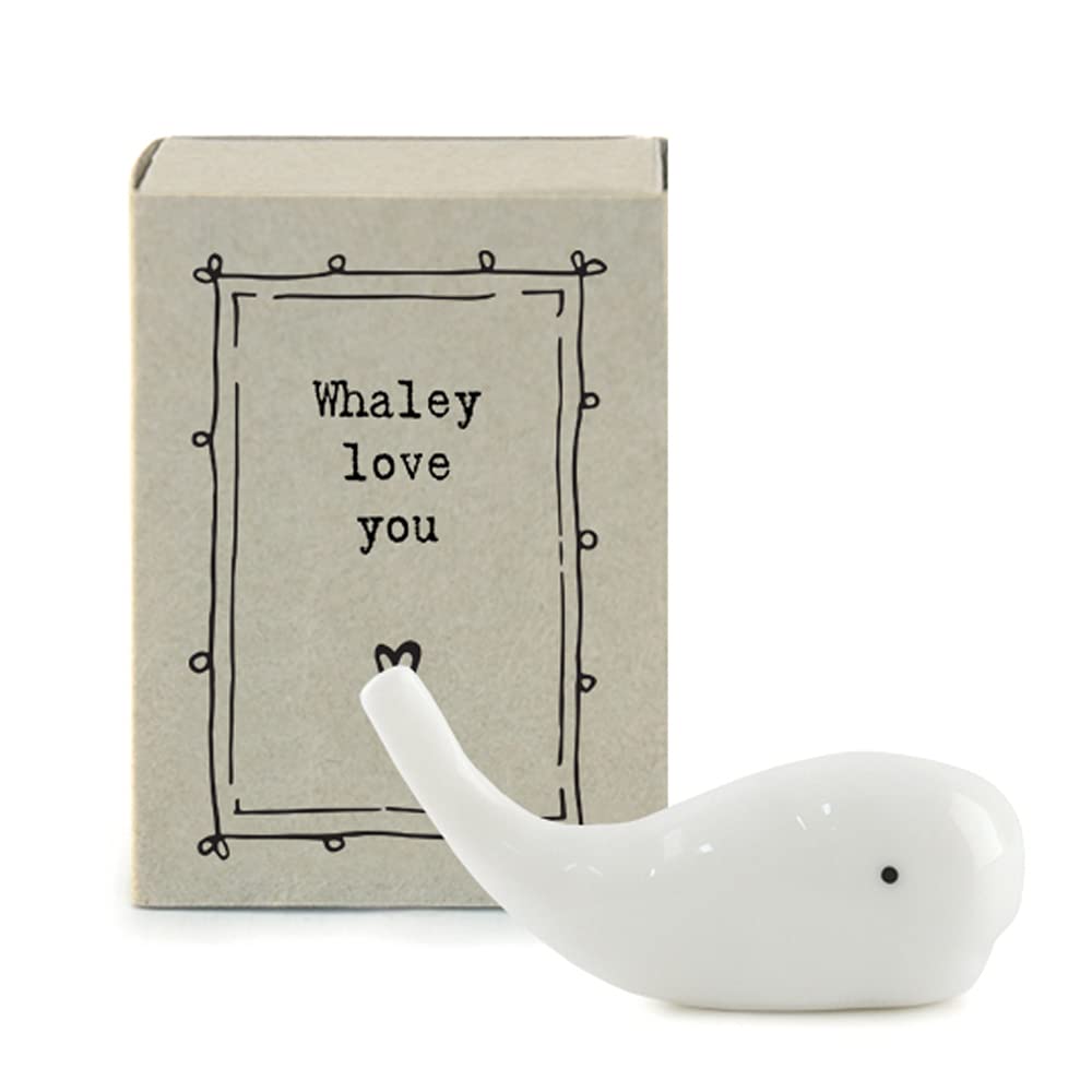 Crafty Capers Mini Ceramic Whale Ornament 'Whaley Love You' | Cracker Filler Gifts