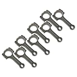 Aflle Racing 8pcs Forged 5140 Steel I-Beam Connecting Rods Set Fits Chevy SBC 350 Press-Fit Pins