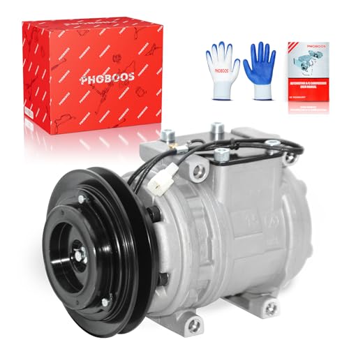 Image of PHOBOOS A /C compressor with Clutch Compatible with Kia Sportage 1995-2001 & Toyota 4Runner 1995 & Pickup 1989-1995, L4 2.0L, Fast Cooling, Low Noise, Easy Installation, Ref. 88320-35540