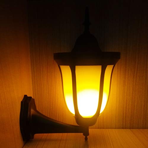 LED Solar Fackeln flackernde Flamme Lampe Garten Dekoration Wasserdicht Outdoor Wandleuchte für Terrasse Hof, 1 Stück Cover