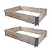 Produktbild BigDean 2X Hochbeet Palettenrahmen 120x80x20cm groß - Holzrahmen faltbar, steckbar & stapelbar - ideal für Pflanzen, Blumen, Obst, Gemüse & Kräuter