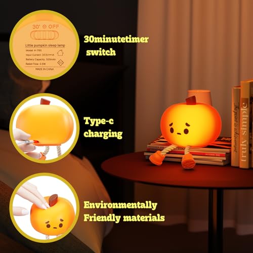 Dazhshun K-1165 Halloween Pumpkin Night Light,Cute Pumpkin Nursery Nightlight thumb #4