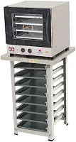 Kit - Forno Turbo Prp-004 127v Preto + Bancada Mes-004 + 8 Assadeiras - Progás