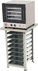 Kit - Forno Turbo Prp-004 127v Preto + Bancada Mes-004 + 8 Assadeiras - Progás