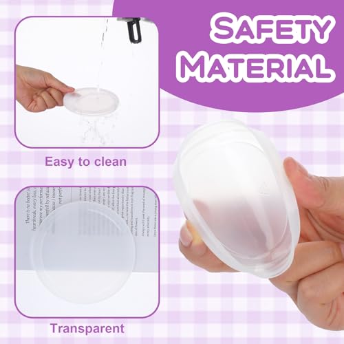 TIESOME 6 Stück Deckel für Dosen, 75mm Kunststoff Dosendeckel, Waschbar Dosenverschluss für 800g Dosen, Transparent Dosendeckel für Katzenfutter, Hundefutter, Lebensmittelaufbewahrung(75mm)