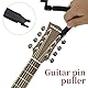 Gitarrensaitenkurbel, schwarzer Gitarrensaitenschneider, 3-in-1 multifunktionales Gitarrenwerkzeug, Kunststoff-Gitarrensaitenversteller, Gitarrenbrücken-Abzieher, für Instrumenten-Reparatur,