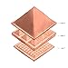 Tree Maison Vastu 3 Layer Copper Pyramid – 3 Inch Vastu Dosh Nivaran Yantra for Positive Energy | Home, Office & Puja Decor | Spiritual Gift for Diwali & Festivals