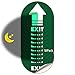 Arrow Sticker Glow In The Dark Exit Decals 10 Pack 7