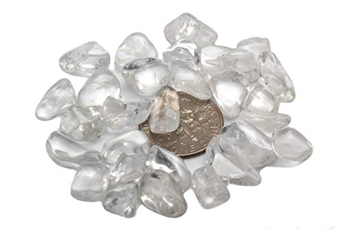 Zenq 1 Lb Clear Quartz Tumbled Stone Chips Crushed Natural Crystal Quartz Pieces thumb #1