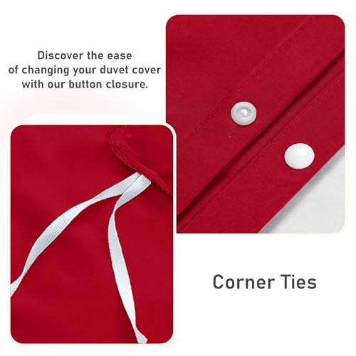 Parure de lit double 100% microfibre brossée de qualité supérieure - 5