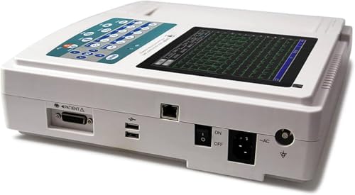 ECG EKG Monitor, Home Heart Health Monitor with Touch Screen, 12 Channel Digital Machine and PC Software for Vital Signs Monitoring and ECG Waveform Demonstration - Image 2