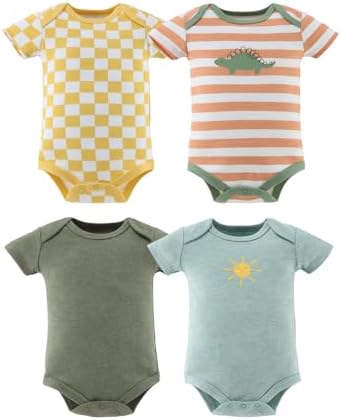 The Peanutshell Unisex Baby Bodysuits - Baby Boy or Girl Clothes, Newborn 0-3, 3-6, 6-9, 9-12, 12-18, 18-24 Months Baby Clothes - 100% Cotton Infant, New Born Boys or Girls Outfits - Cozy Neutrals