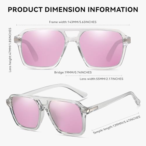 Image of HAOLOTA Polarized Sunglasses Men Women Designer Driving glasses Lightweight UV400 Protection