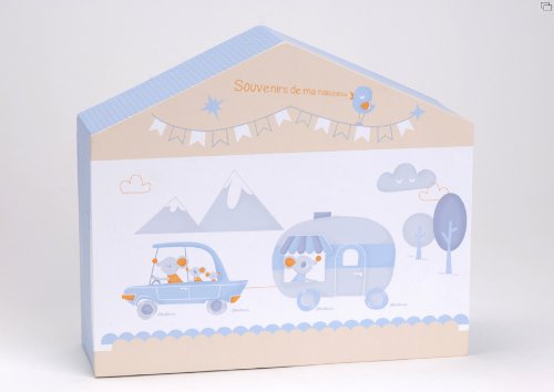 Maison souvenir Timéo : le cadeau de naissance en bois idéal pour immortaliser ses premiers mois