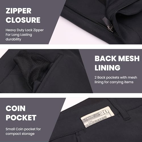 Visive Boys Hybrid Golf Shorts, Blue, Size 22-30, Modern Classic Fit, Quick Dry, 2 Pockets4