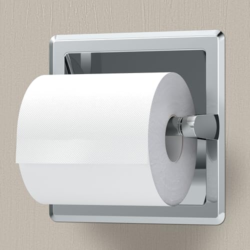 Gatco 750 Recessed Pivoting Toilet Paper Holder, Wall Mounted, Heavy Duty Metal Tissue Holder for Bathroom – Available in Chrome by Gatco - Image 5
